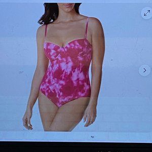 NWT 100 Degrees Underwire Maillot One-piece Womens Plus Swimsuit